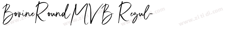 BovineRoundMVB Regul字体转换 BovineRoundMVB Regul字体转换